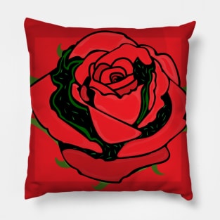 Red Rose Pillow