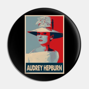 Audrey's Timeless Beauty The Audrey Hepburn Pop Art Tee Pin