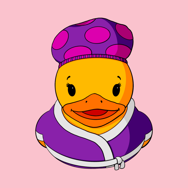 Spa Day Rubber Duck by Alisha Ober Designs