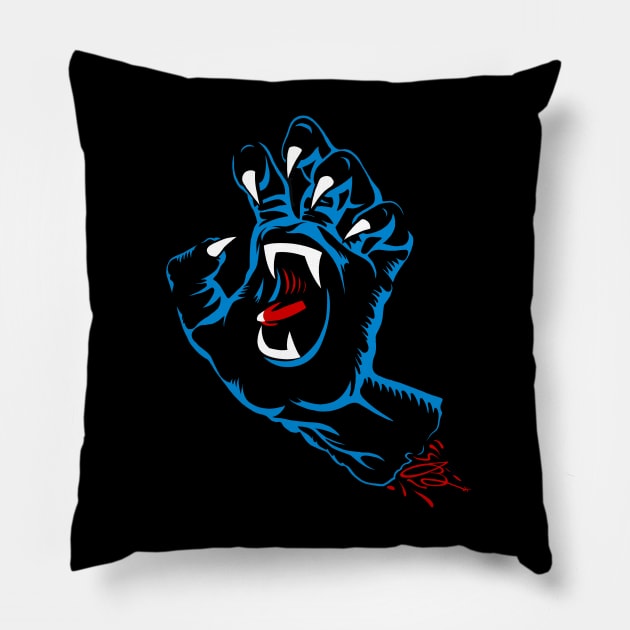 Roaring Claw Pillow by ThePunkPanther