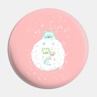 Cats snowball holiday gifts Pin