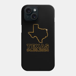 Total Solar Eclipse April 8 2024 Texas Path Of Totality Phone Case