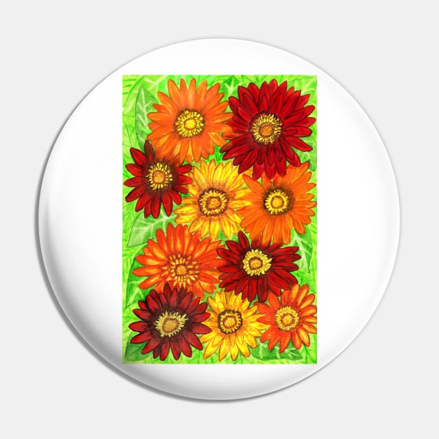 Background og gerbera flowers in red and yellow colours Pin by IrinaAfonskaya