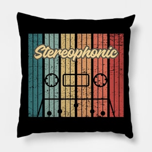 stereophonic cassette retro vintage Pillow