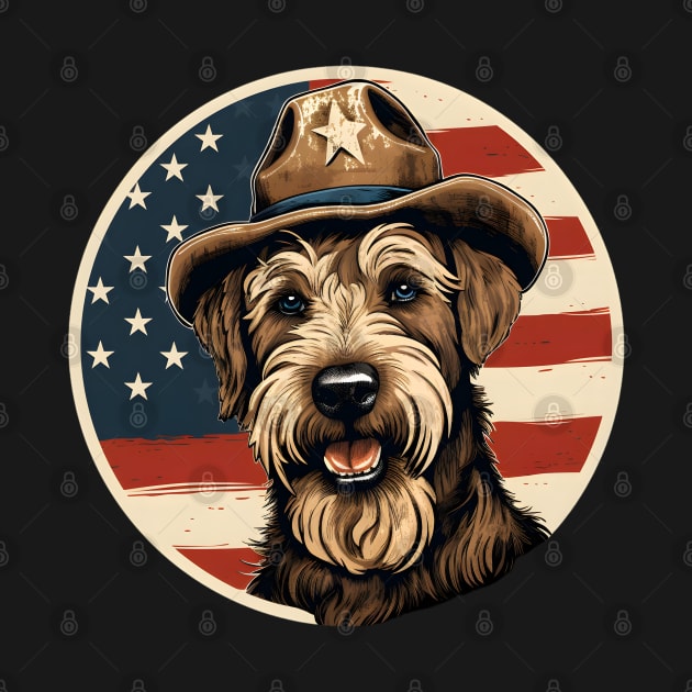 Soft-coated Wheaten Terrier 4th of July by NatashaCuteShop