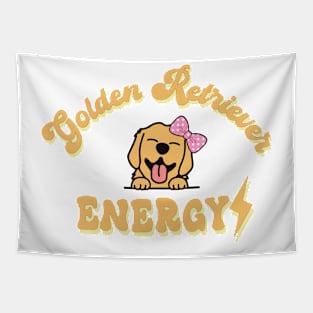 golden retriever girlfriend Tapestry