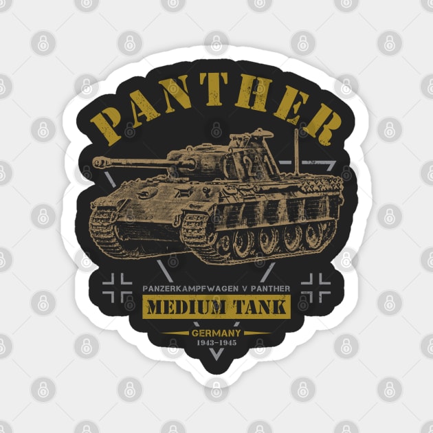 Panzerkampfwagen V Panther Magnet by Military Style Designs