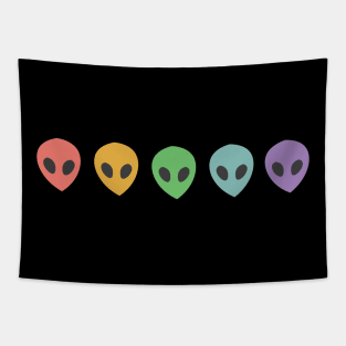 Rainbow Alien Tapestry