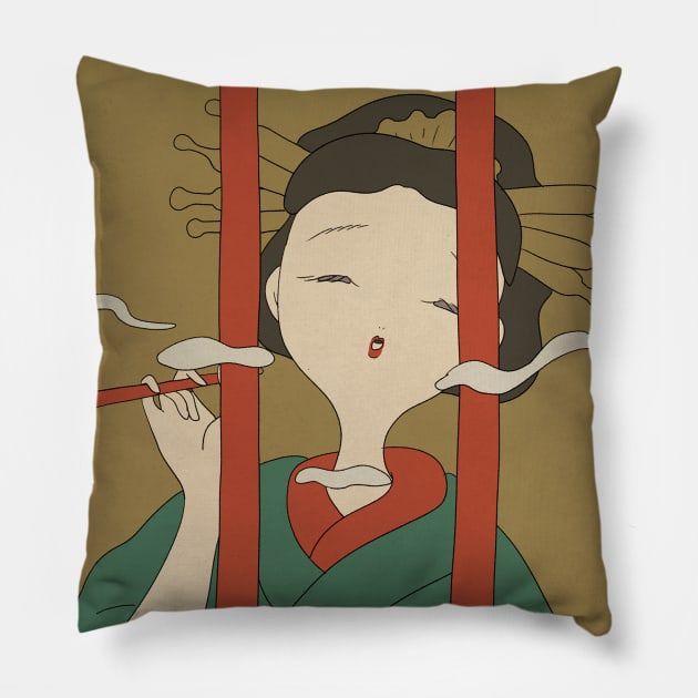 Oiran 3 Pillow by Tasoya Maro