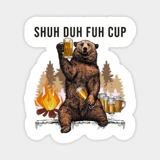 Drinking Bear Magnet