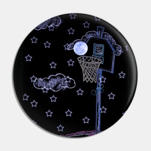 Basket Moon Pin