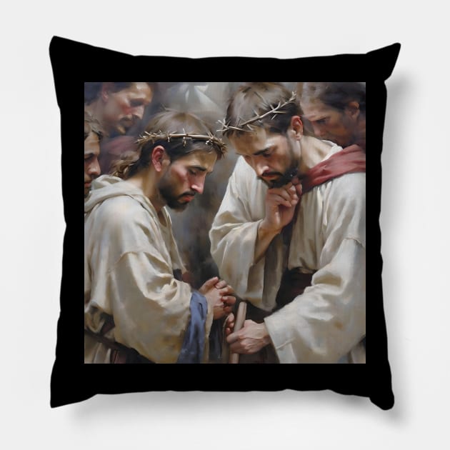 Easter Scene Study Pillow by Oldetimemercan