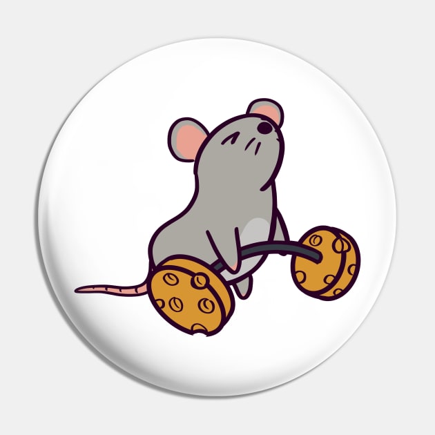 Deadlift Gym Rat Pin by ThumboArtBumbo