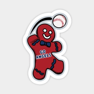 Los Angeles Angels Gingerbread Man Magnet