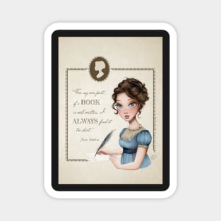 Jane Austen Portrait Magnet