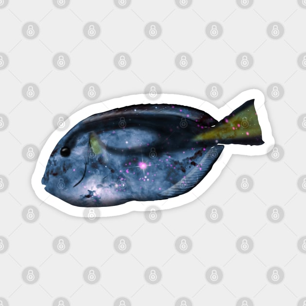 Galaxy Blue Tang Magnet by Kristal Stittle