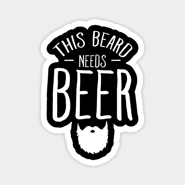 This beard needs beer Magnet by captainmood