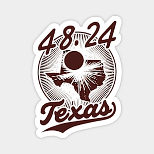 Texas Solar Eclipse Apparel Magnet