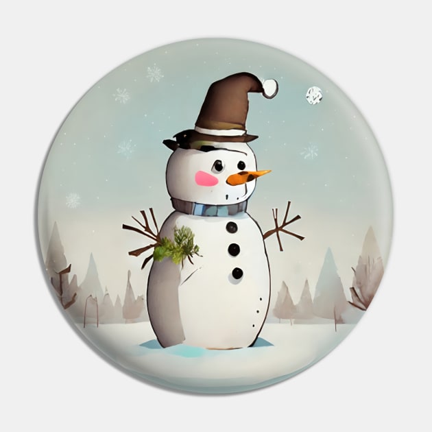 Xmas Frosty Pin by Javisolarte