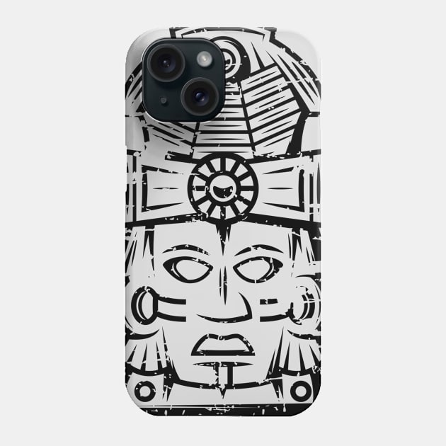 Aztec mask face #1 Phone Case by GreekTavern
