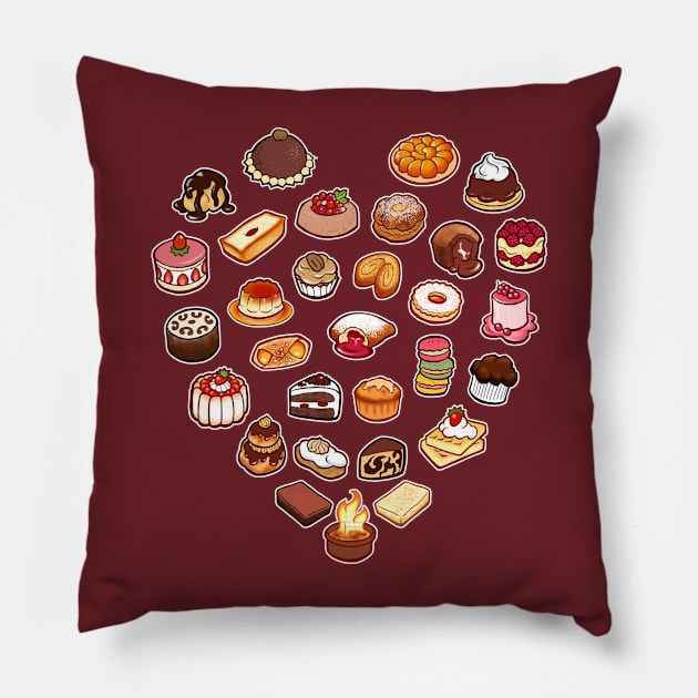 Sweetheart tee Pillow by Cedarseed