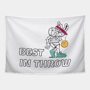 Best in Throw Lama Basketball Payer Tapestry