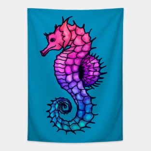 Vibrant Seahorse Tapestry