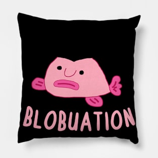 Blobfish College Graduation School University Design Pillow