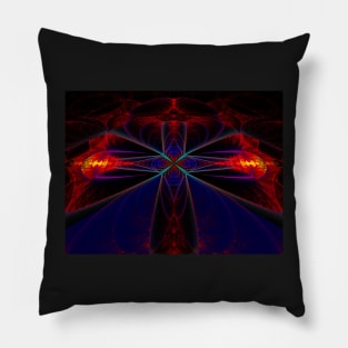 Breach:  Crucifix on Glowing Embers Pillow