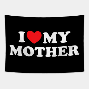 I Love My Mother Best For Son Or Daughter From Mom Red Heart Tapestry