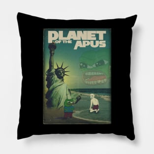 Planet of the Apus Pillow