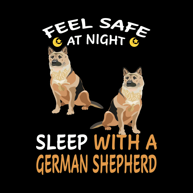 Feel Safe At Night Sleep With A German Shepherd by Uris