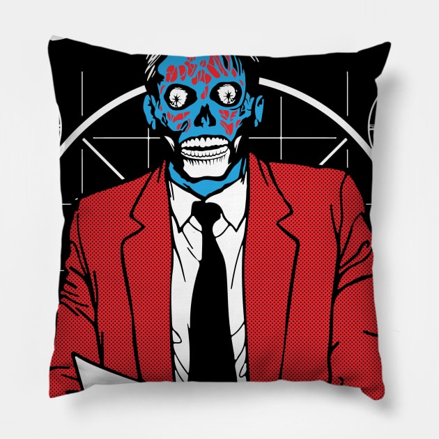 Consume - They Live Pillow by TerrorTalkShop