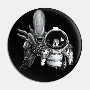 In Space No One Can Hear Your Laughs Pin