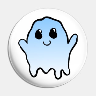 ghosty dude - blue Pin