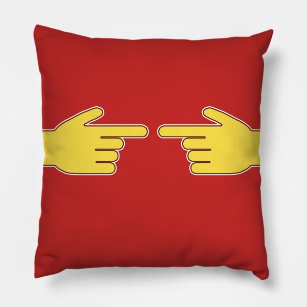 Shy - Funny Emote Meme Pillow by BigBrainMerch