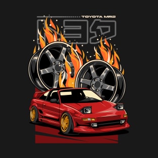 MR2 with Veleg TE37 T-Shirt