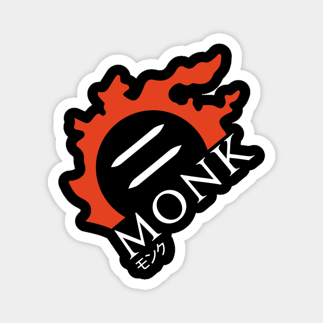 Monk - For Warriors of Light & Darkness Magnet by Asiadesign
