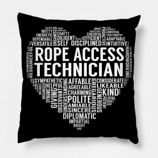 Rope Access Technician Heart Pillow