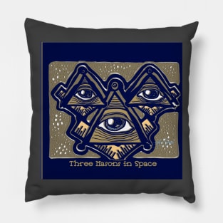 Three Masons in Space Pillow