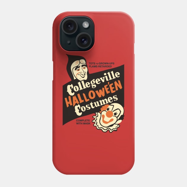 Collegeville Halloween Costumes Phone Case by montygog