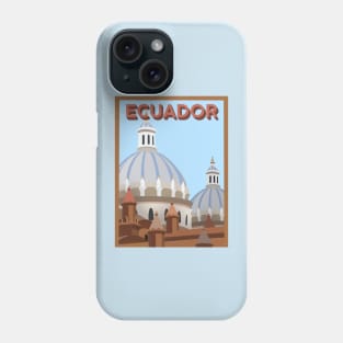 Cuenca Ecuador Travel Poster Phone Case