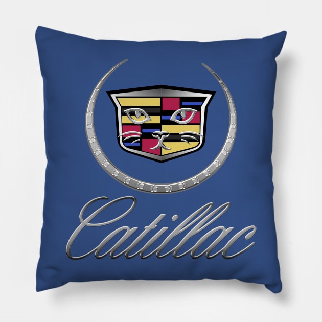 Catillac Bold and Innovative Luxury Cat Lover Gift Pillow by 4U2NV-LDN