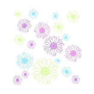 Bright colored daisies T-Shirt