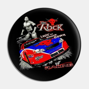 Retro 90s WWF Racing (The Rock) Pin