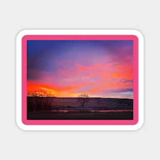 Wyoming sunrise Magnet