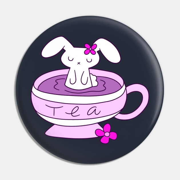 Bunny Tea Pin by saradaboru