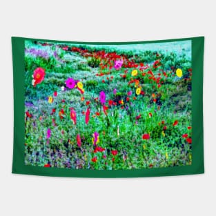 Petals on the Field Tapestry