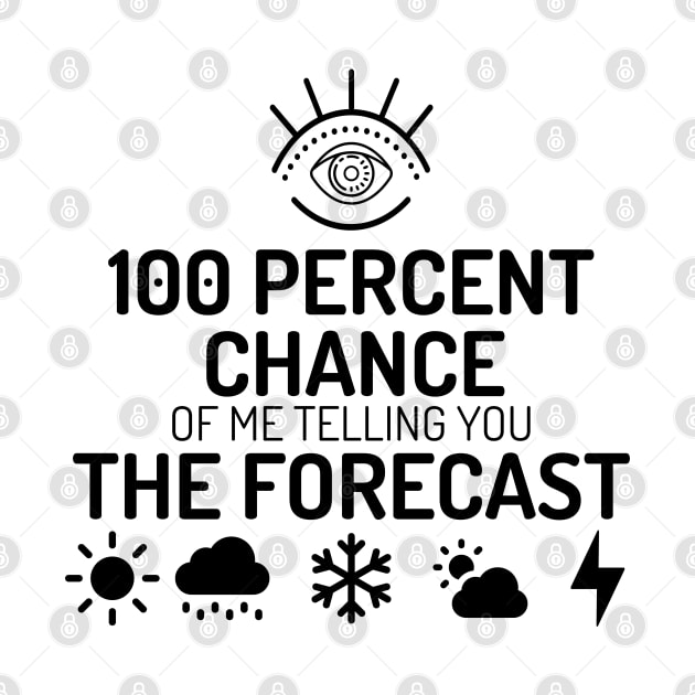 Meteorology shirt  - 100% chance of me telling you the forecast by JunThara