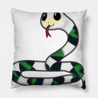 Cute Snake Drawing Pillow